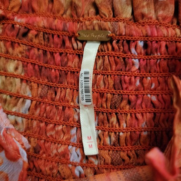 Free People Angel Eyes Maxi Dress Womens M Whimsy Fairy Floral Boho Chic Prairie - Picture 7 of 9